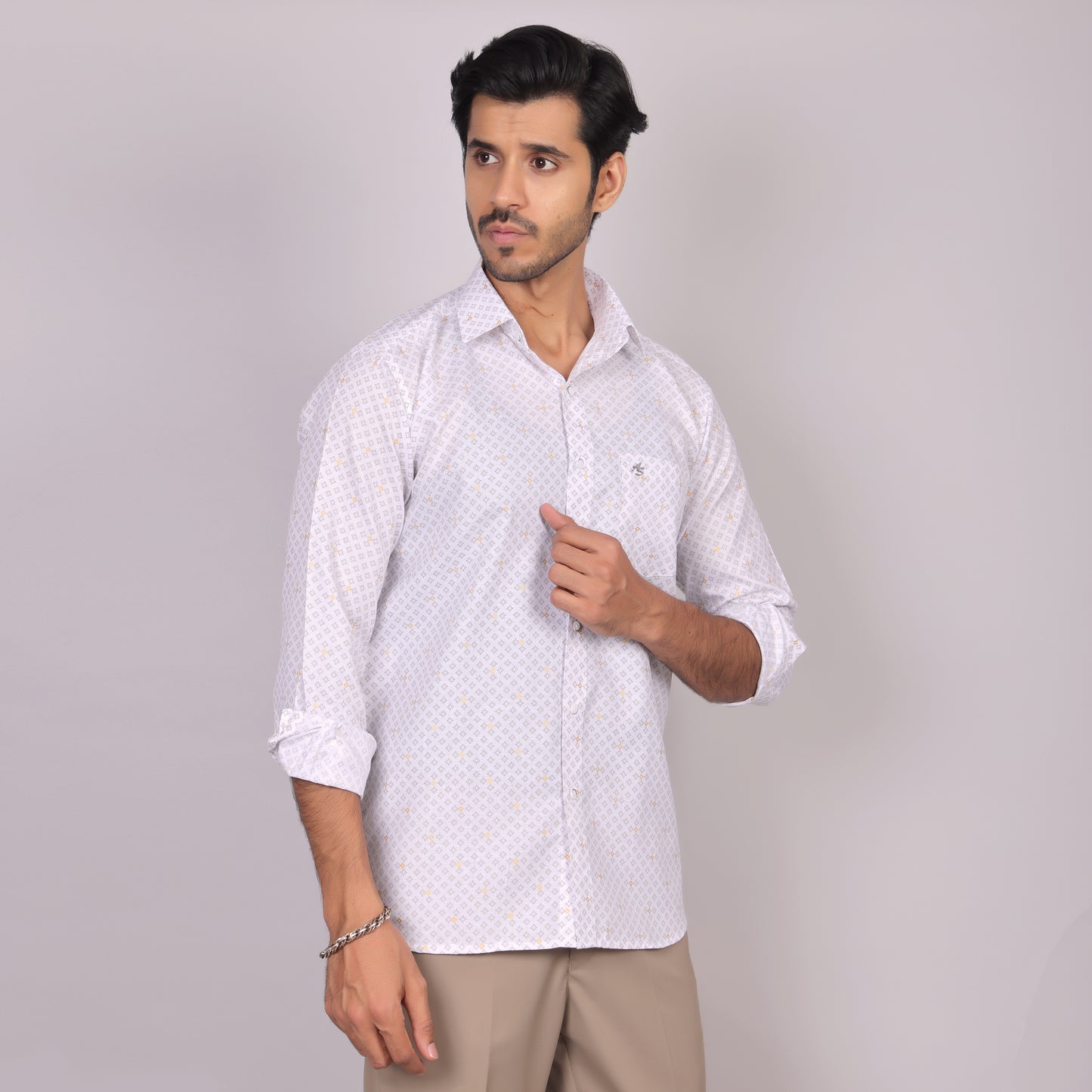 Fashion Print white shirt