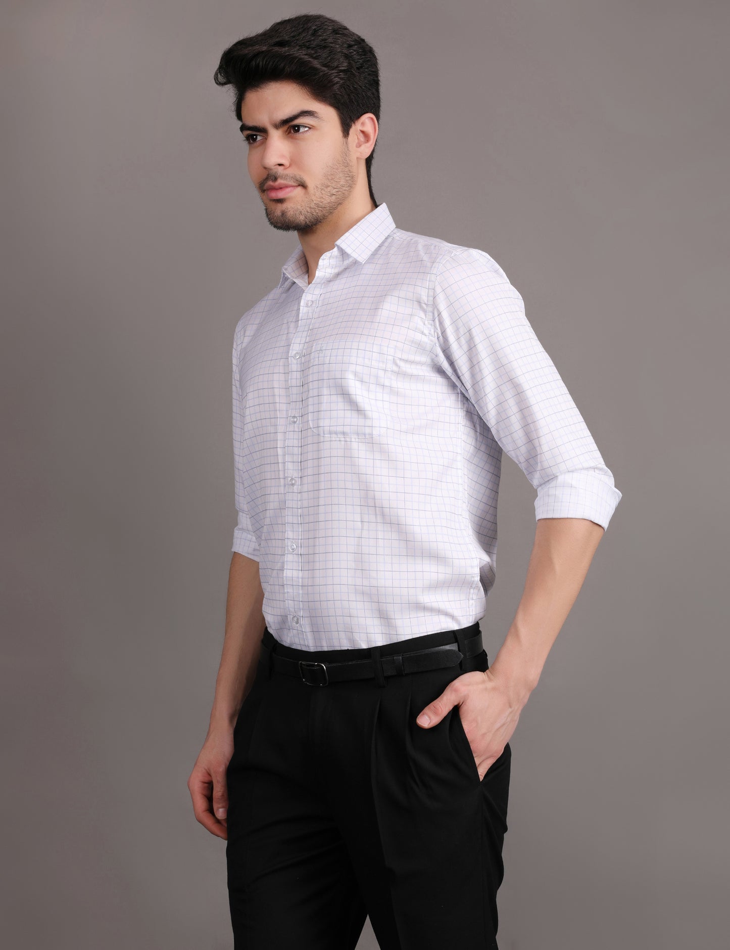 White checkered