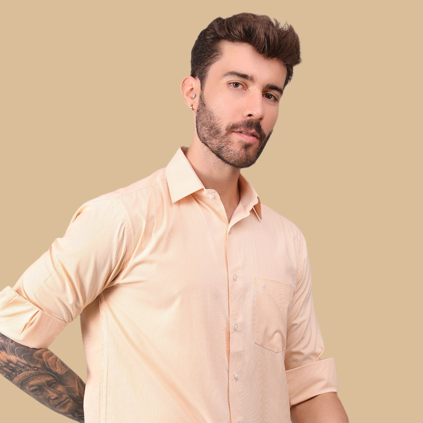 Sunlit striped shirt
