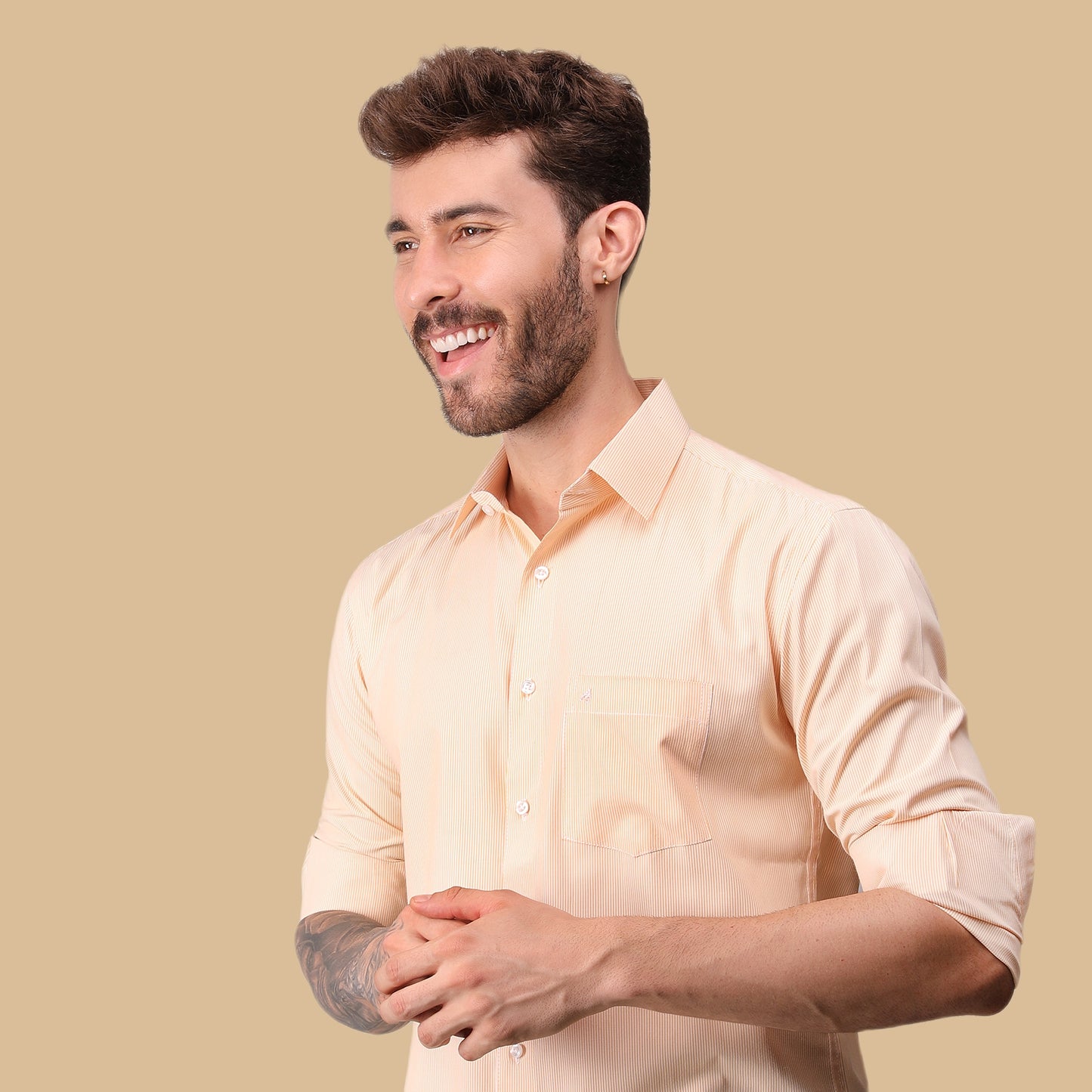 Sunlit striped shirt