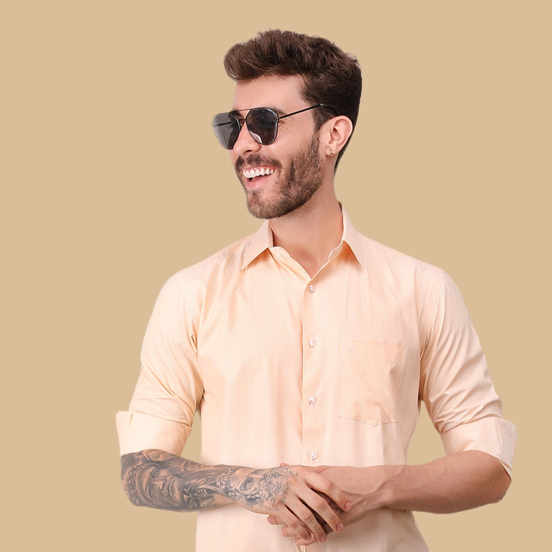 Sunlit striped shirt