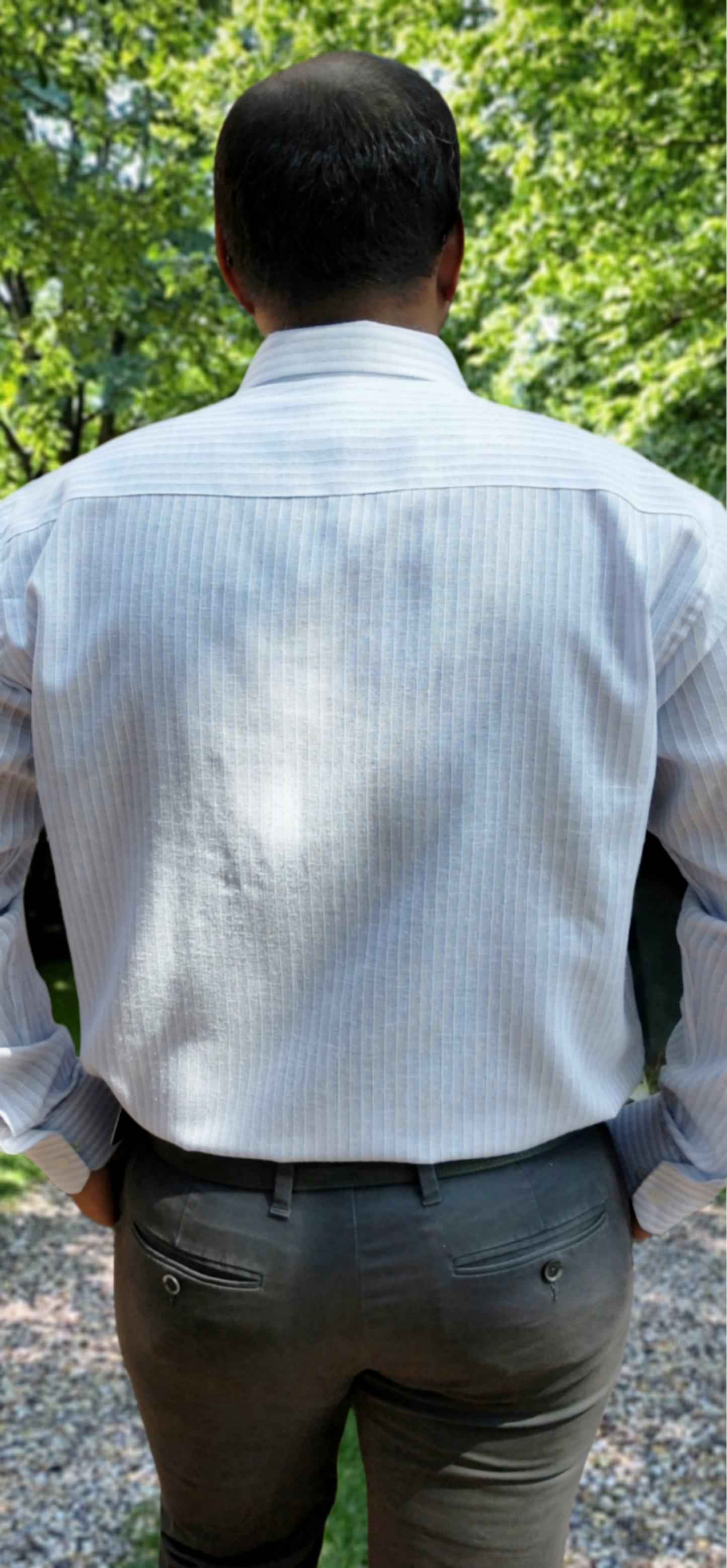 Light Blue Striped shirt