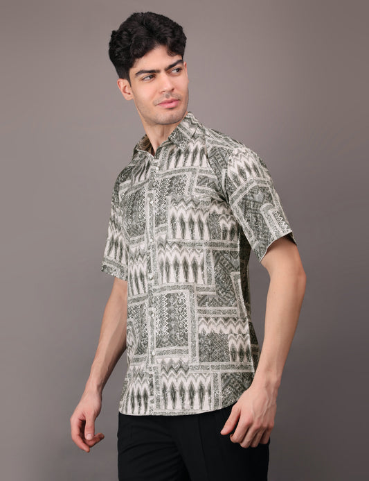 Ethnic print shirt