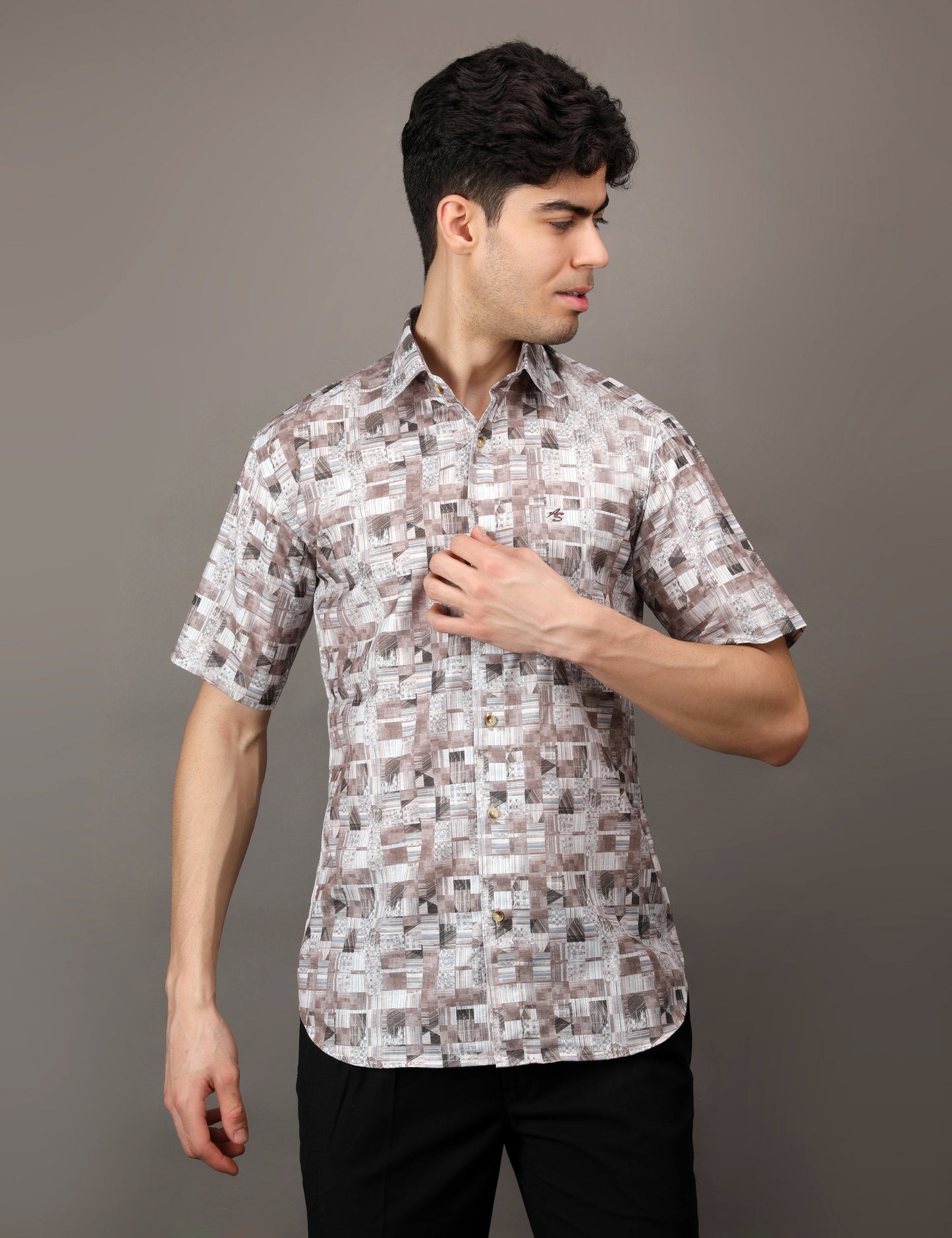 Texture print shirt